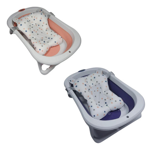 Teu Baby Banheiras Infantil De Bebe Banho Conforto Marca Temperatura Cor Azul