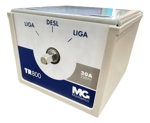 Chave Transferencia Reversao Linha Tr830 Alavanca 30a Prateado