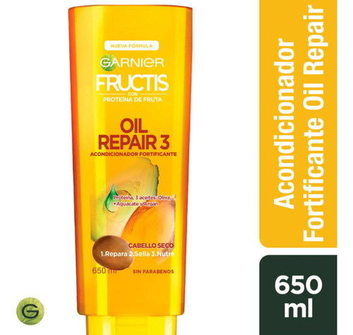 Fructis Amarillo Oil Repair 3aps Aco 650ml