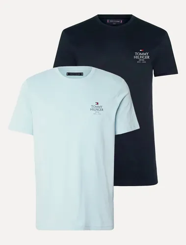 Kit Camisetas Tommy Hilfiger Love Azul Marinho/azul Claro