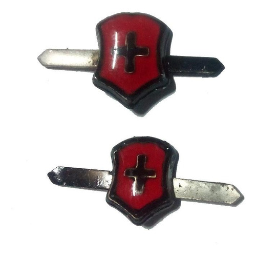 Emblema Victorinox De 1.2cm Modelo Rojo Y Negro Pack 30