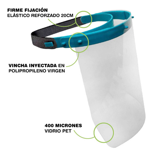 X5 Máscaras Protectoras Sanitaria Facial Reutilizable Vincha