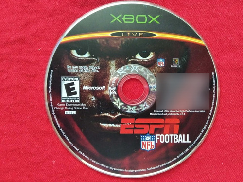 Espn Nfl Football 2k4  ( Juego Xbox Clasico ) 5v   _\(^o^)/_