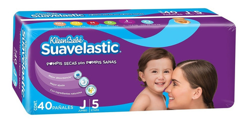 Pañal Kbb Suavelastic Etapa 5 (1 Paq Con 40 Pañales)