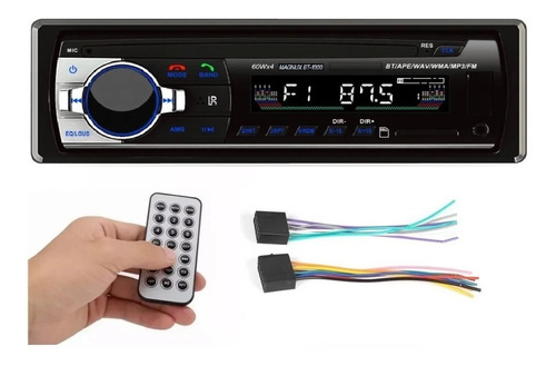 Imagen 2 de 6 de Radio Para Carro Con Usb Fm Bluetooth Sd Aux Potencia 60wx4