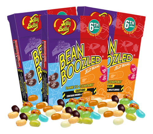 Jelly Bean Beanboozled Game 6ª Edicion, Caja Pequena Abatibl