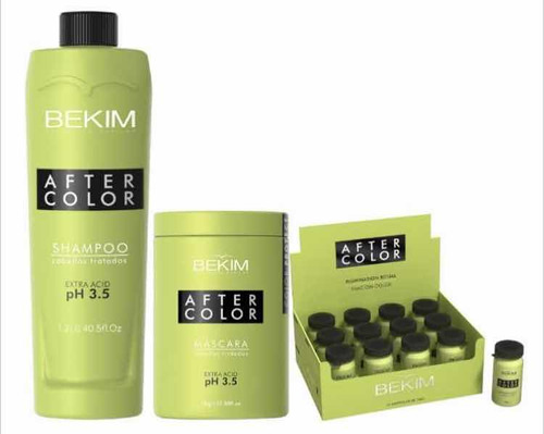 Kit After Color Shampoo 1200+ampollas+mascara Kilo Bekim