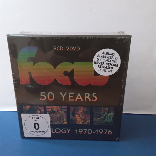 Focus - 50 Years Box Set 9 Cd + 2 Dvd Importado