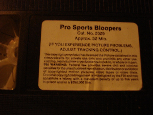 Vhs Pro Sports Bloopers