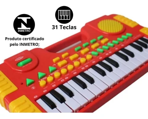 Teclado Piano Infantil Musical Bebê 31 Teclas com Som de Animais Divertido  Crianças Importway BW104 - BEST SALE SHOP