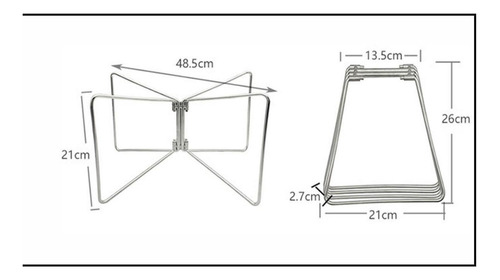 Stand De Enfriamiento Plegable Rack De Equipaje De L Plata