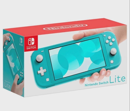 Nintendo Switch Lite 32gb Standard Cor  Azul-turquesa Cor Turquesa