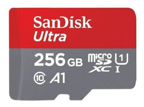 Cartão De Memória Sandisk Ultra Com Adaptador Sd 256gb