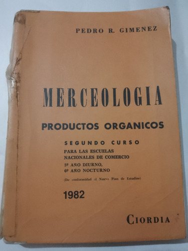 Merceologia Gimenez Ciordia 1981