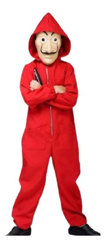 Disfraz Cosplay Casa De Papel Macara Y Overol Talla Niños