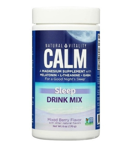 Natural Vitality Calm Magnesio Sleep Drink Mix 170g Sfn