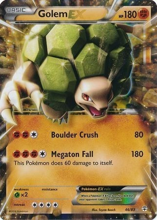 Golem Ex 46/83 Ultra Raro Pokemon Tcg