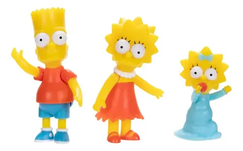 JAKKSPacific シンプソンズ ファミリー フィギュア セット Pacote de 7 bonecos da família Simpsons Jakks Pacific de 2,5