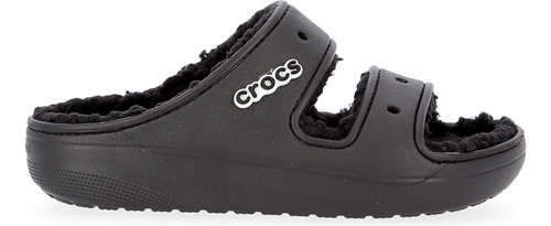 Sandalias Crocs Cozzzy Unisex Con Corderito En Negro | Dexte