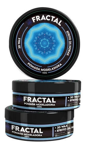 Fractal Pomada Modeladora 3d Wax Efeito 24 Horas 130g