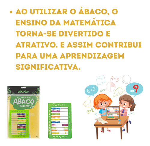 Abaco Aprenda Em Casa 100 Argolas + Livro Com Atividades