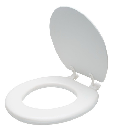 Asiento Acolchonado Para Wc Inodoro Redondo Blanco