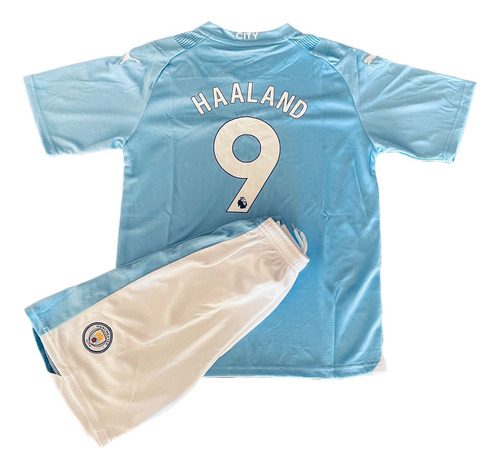 Polera Y Short De Niño Manchester City - Haaland Talla 28