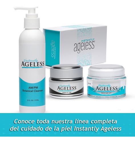 Instantly Ageless 5 Ampolletas + Muestra Crema Antiedad. Todo Tipo De Piel Día/noche