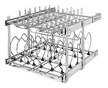 Rev-a-shelf Organizador De Utensilios De Cocina Con Dos Nive