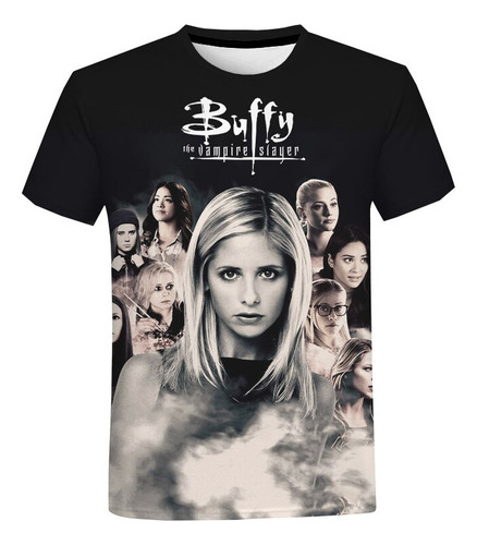 Rt Playera Estampada Con Gráficos De Buffy The Vampire