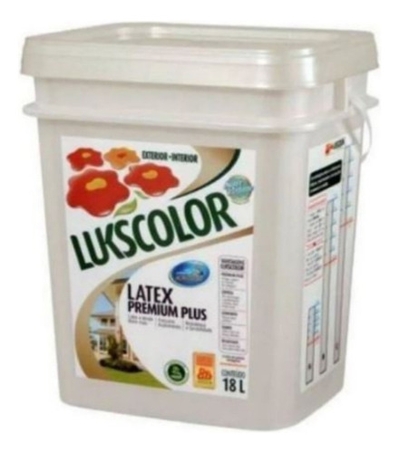 Tinta Parede Latex Premium 18lt Cores - Lukscolor Tradição Cor Branco