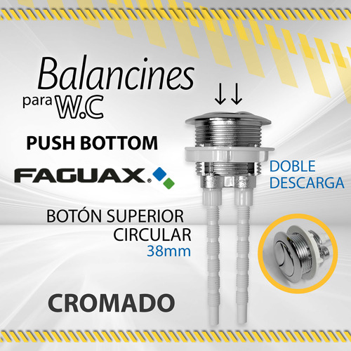 Balancin Faguax Push Button Sup Doble Desc 38mm Her32 /10581