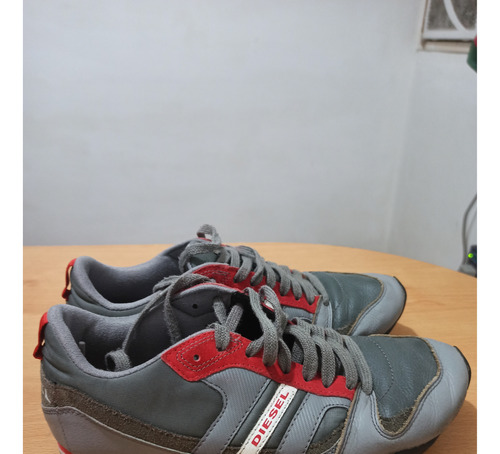 Zapatos Diesel Gris Original Modelo Gunner