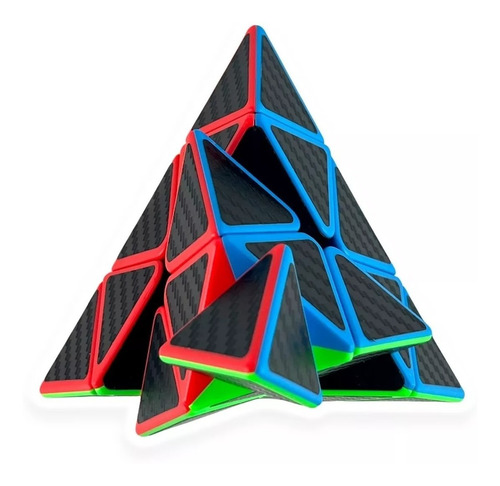 Cubo Rubik Pyraminx Moyu Meilong Piramide Fibra Carbon 3x3x3