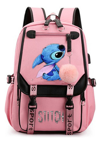 Mochila Informal De Tela Oxford De Lilo Y Stitch Del Mismo [