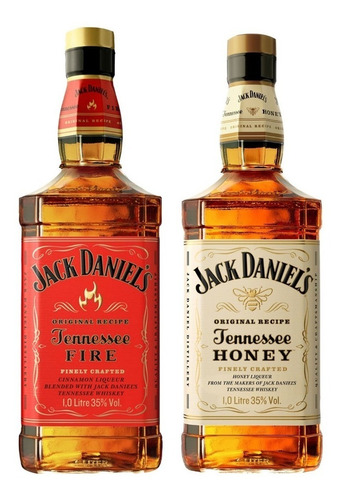 Whisky Jack Daniel's Honey 1l + Jack Fire 1l - Original