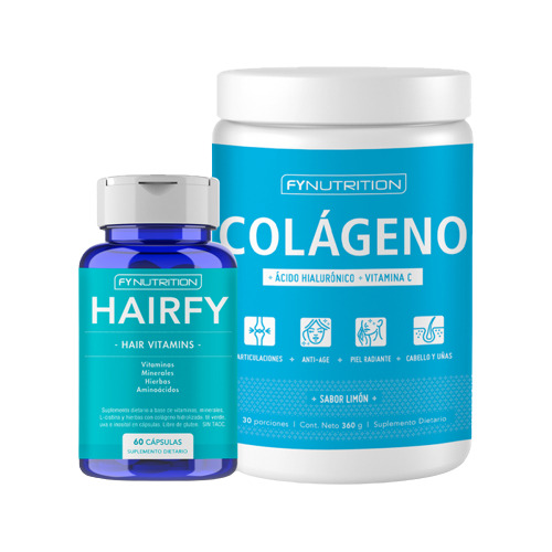 Colágeno Hidrolizado + Hairfy - Vitaminas Anti Caída Cabello