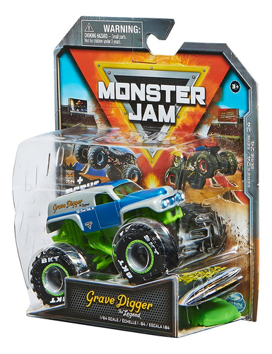Monster Jam - Camión fundido a presión 1:64 para excavar tumbas The Legend