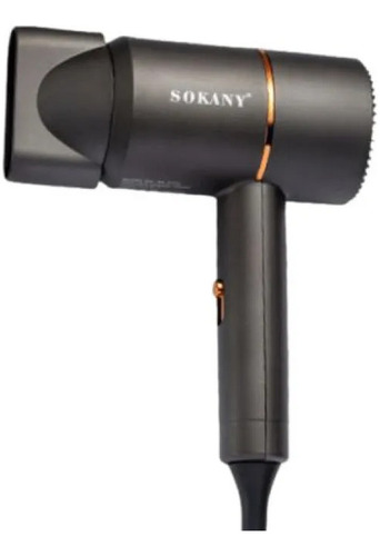 Secadora Cabello Potente Profesional 2 Velocidades Portátil Color Gris