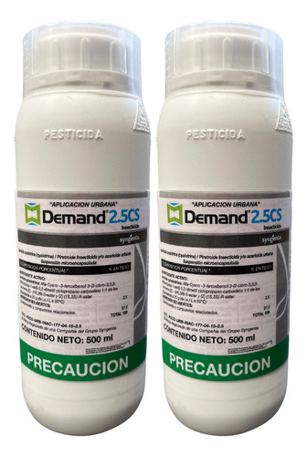 Demand Cs 500 Ml Insecticida Termitas Chinches Zancudos