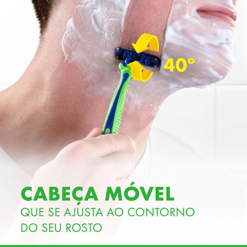 Aparelho De Barbear Prestobarba 3 Gillette Sensitive 8 Unid