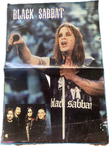 Afiche De La Banda De Rock Black Sabbat Años 80