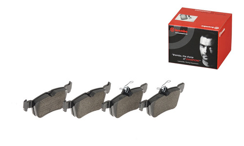 Balatas Bajos Metales Traseras Lincoln Mkz 15-16 Brembo