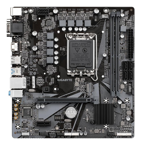 Gigabyte H610m H V2 Ddr4 Placa Base: Admite Intel Core 14th