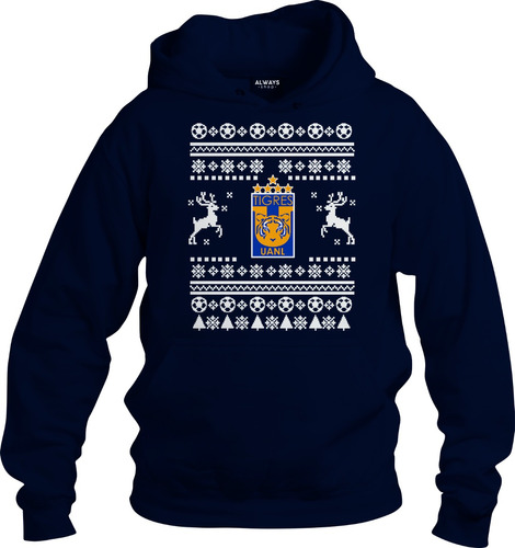 Hoodie Ugly Sweter Club Fc Tigres  M1- Niño- Adulto