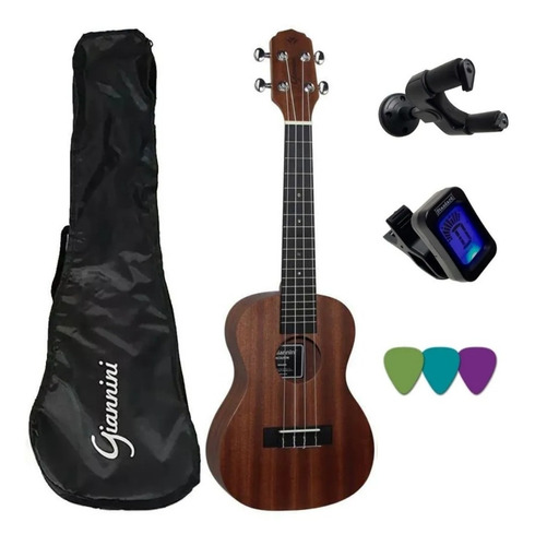 Kit Ukulele Giannini Concert Acustico Sapele Satin Guk 23