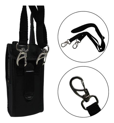 Kit 10 Capas De Couro Protetora P/ Rádio Ht Baofeng Uv9r 9r