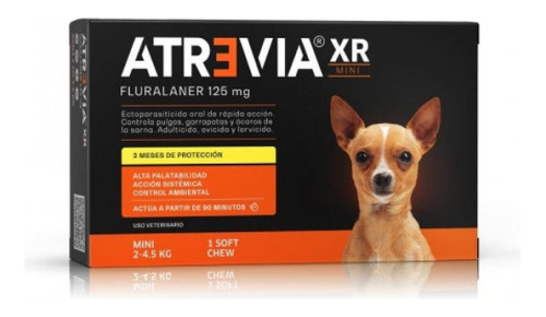 Antipulgas Y Antigarrapatas Atrevia Xr De 2 A 4.5 Kg