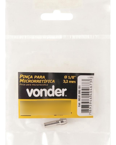 Pinça 3,2mm Para Microrretífica - Vonder