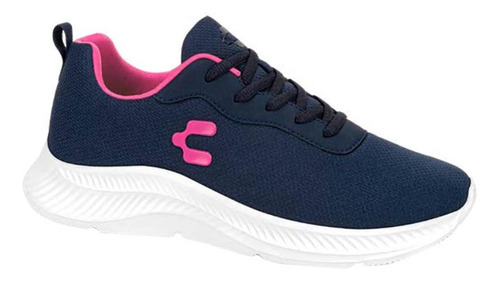 Tenis Deportivo De Dama Charly 3008 Color Marino/ Fiusha